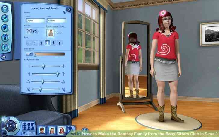 Image intitulée Faire Ramsey de la Famille de la des Baby Sitters Club dans les Sims 3 Étape 4